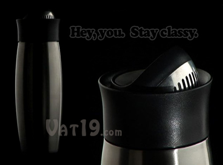 Flip Top Stainless Steel Cocktail Shaker
