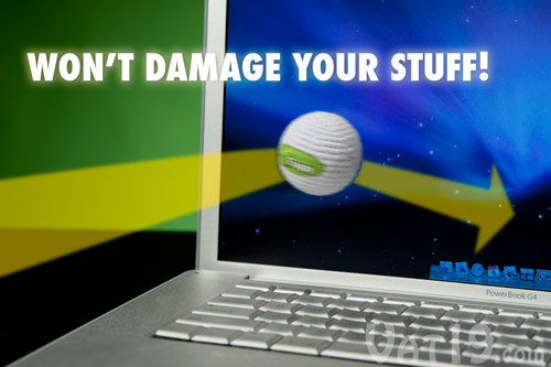 The Floppy Indoor Golf Ball won't damage your belongings.