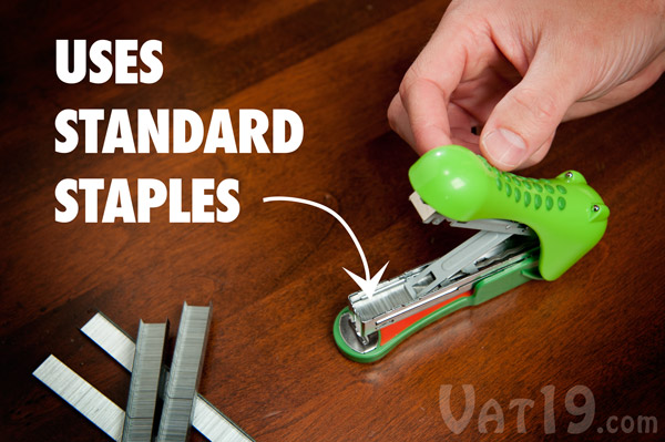 Gator Stapler uses standard staples