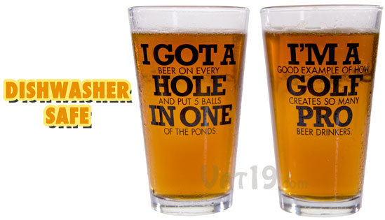 Our Golf Beer Glasses are beer glass funny. Our Golf Beer Glasses are