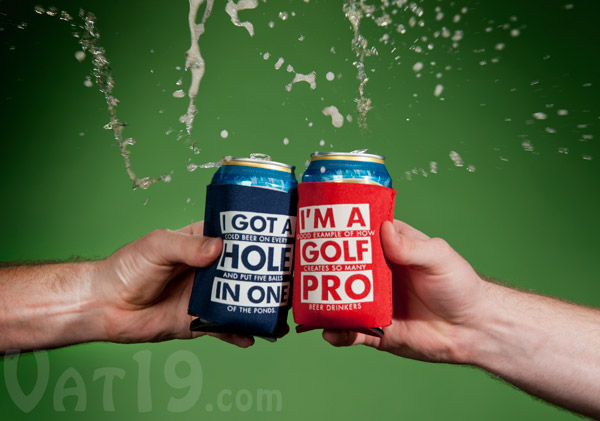 Golf Beer Koozies Smash