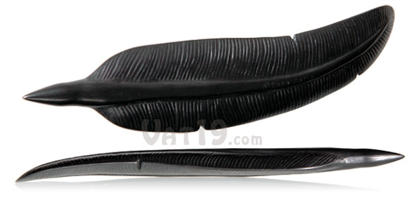 Graphite Object Writing Quill multiple angles