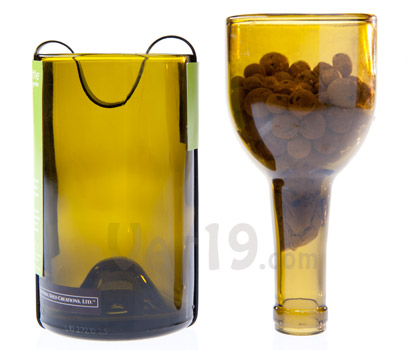 Every Grow Bottle is handmade using a repurposed wine bottle.