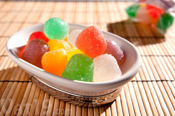 Candy Gumdrop Soap on a table.