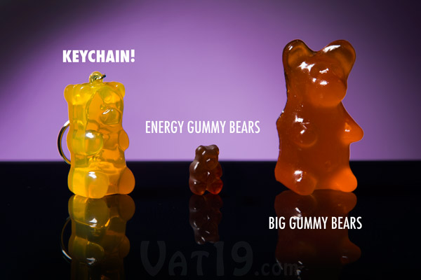 The Gummy Bear Keychain is a welcome addition to your family of Vat19.com Gummy Bear products.