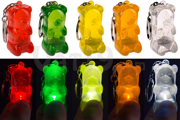 Choose from a wide variety of colors of Gummy Bear Keychains.