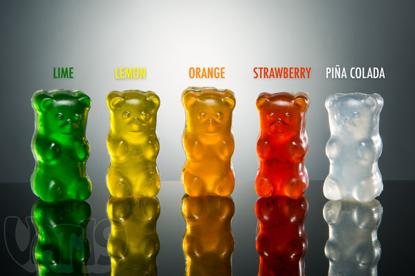 Gummy Bear Soaps are available in a variety of sweet-smelling scents and colors.