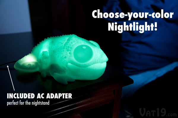 With the included AC adapter, Huey can be a perfect lamp.