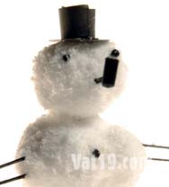 Create a fake snow man with Insta Snow
