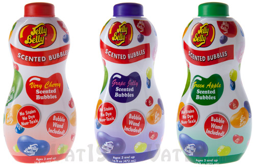 Jelly Belly Scented Bubbles are available in a variety of scents.