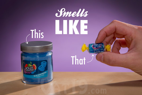 Jolly Rancher Candles smell exactly like the delicious hard candy.