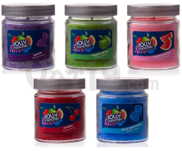 Jolly Rancher Candles are available in five mouth-watering scents.