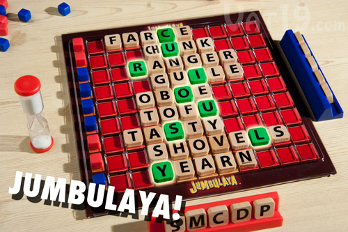 Find a Jumbulaya to end the game.