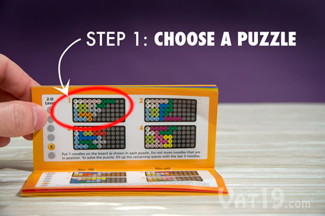 Kanoodle Step 1: Choose a Puzzle