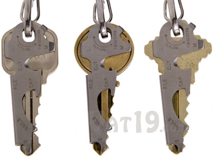 The KeyTool fits nearly any standard house key.