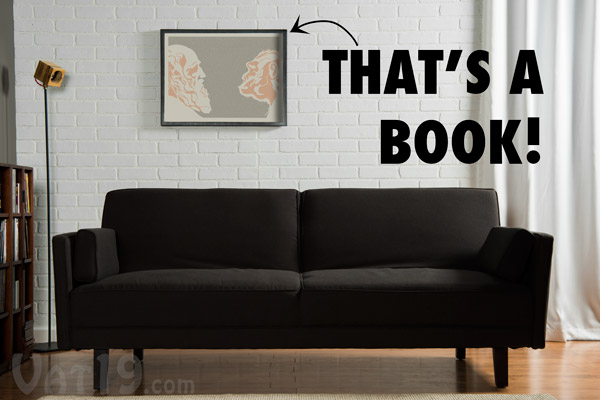 Litographs are colorful and clever posters made from books.