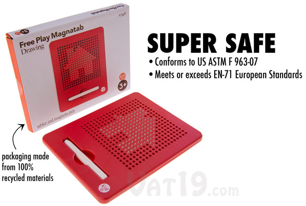 The Magnatab meets or exceeds US and European safety standards.