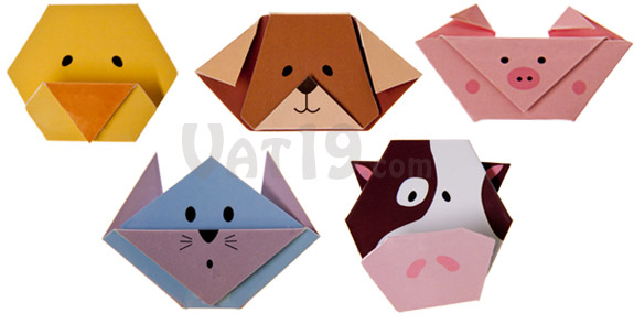 Each set of Magnetic Animal Bookmarks includes one each of the following: Duck, Dog, Pig, Cat, and Cow.