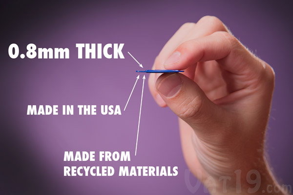 Magnetic Guitar Picks are made in the USA from recycled materials.
