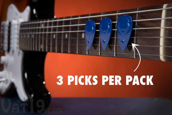 MagnetaPicks Magnetic Guitar Picks come packaged in sets of three.