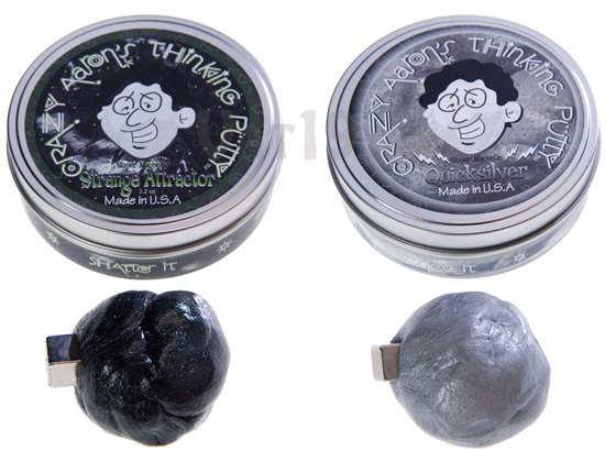 Choose between Black and Silver Magnetic Thinking Putty.