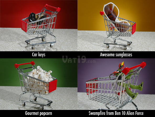 Add flair to your desk with the Miniature Shopping Cart