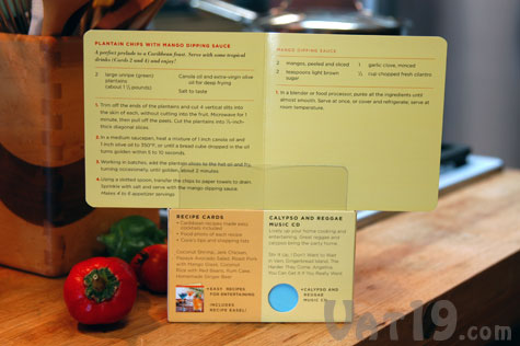 MusicCooks includes a built-in recipe easel