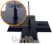 The Park N Place garage parking aid features a flexible pole and base assembly.
