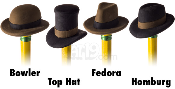 Each set of Pencil Eraser Hats includes four different styles of hat.