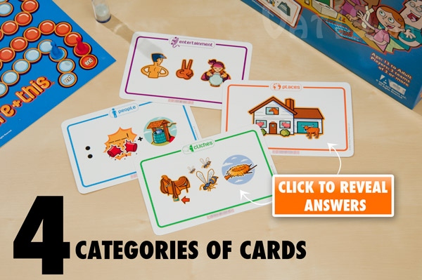 There are four categories of cards in Picture+This.