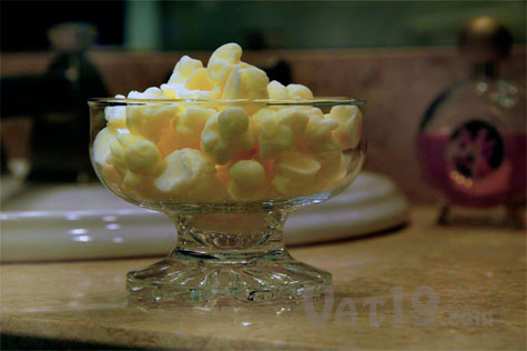Popcorn Soap in a soap dish
