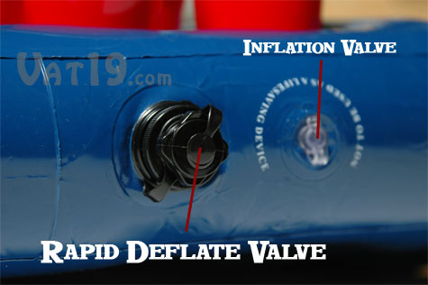 Rapidly deflate your Portable Beer Pong Table with the rapid deflate valve