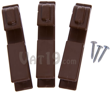 Each set comes with three Pot Latches and screws for mounting.