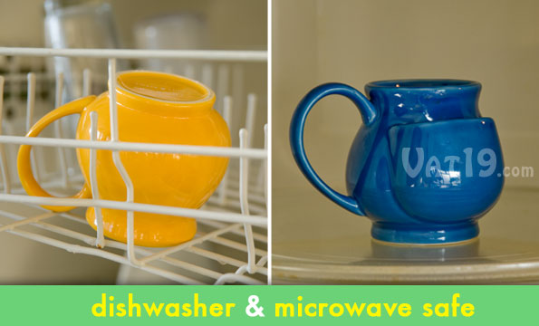 Pouch Tea Mug is both microwave and dishwasher safe.