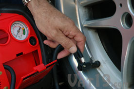 Power Dome EX can inflate a completely flat tire