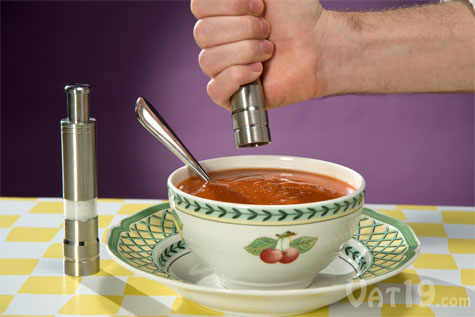 Salt and Pepper grinds are included with each of the Vic Firth Pump and Grind Mills.