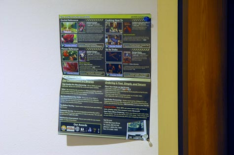 Pushpin Magnets can hold a piece of paper on drywall