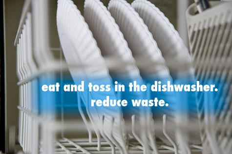 Reusable Paper Plates are dishwasher safe.