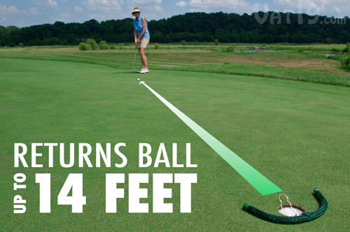The RoboCup Putt Return Robot returns your ball up to 14 feet.