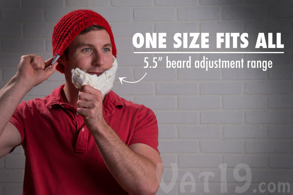 The design of the beardo allows it to fit nearly anyone.
