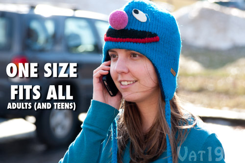 Sesame Street Hats and Mittens in adult size.