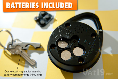 Mini Pocket Simon requires three AG-13 button cell batteries which are included.