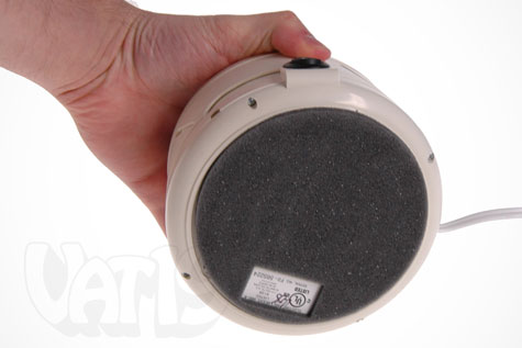 The SleepMate White Noise Machine has a felt bottom to protect your furniture from scratches.