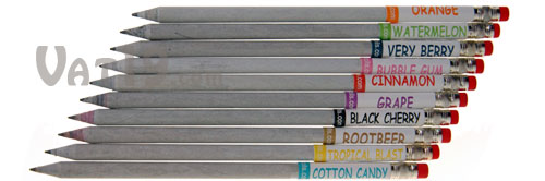 Smencils Gourmet Scented Pencils are made from 100% recycled newspaper