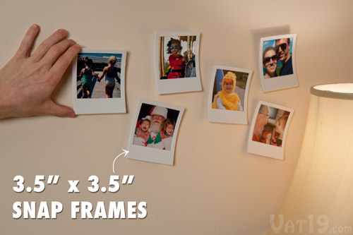 Snap Frames turn any photo into a permanent Polaroid.