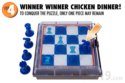At the end of a game of Solitaire Chess, there must only be one chess piece remaining.