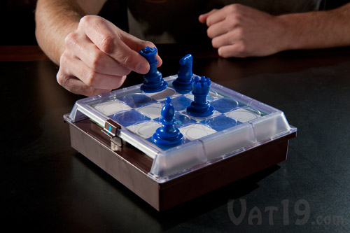 Solitaire Chess is a single player chess tactics puzzle.