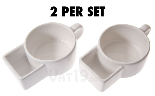 Each set of Soup & Cracker Mugs contains two mugs.