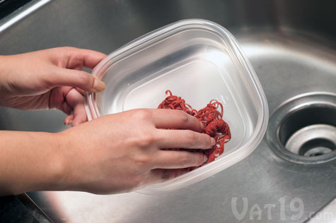 Spaghetti Scrubs clean dishes without requiring detergent.