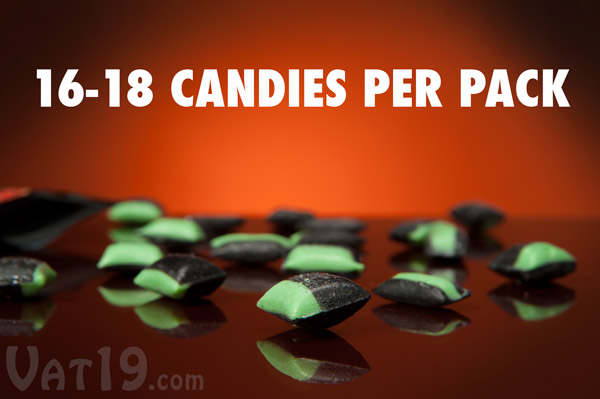 Each packet of Ghost Pepper Candy includes 16-18 candies.